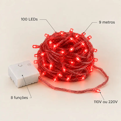 Cordão LED Pisca Pisca    -9metros